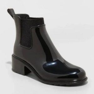 Women's Camille Heeled Boots Black - A New Day™ 9